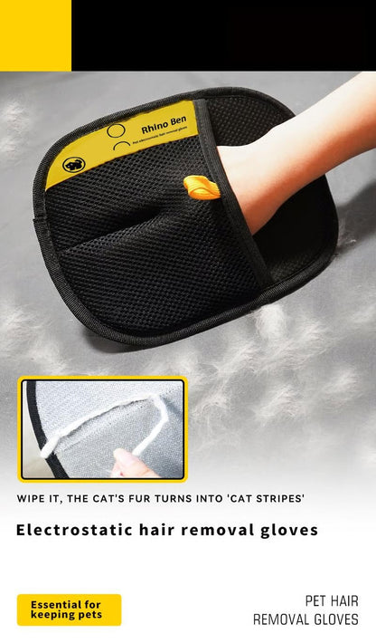 ✨Last Day 50% OFF - Pet hair remover Electrostatic gloves