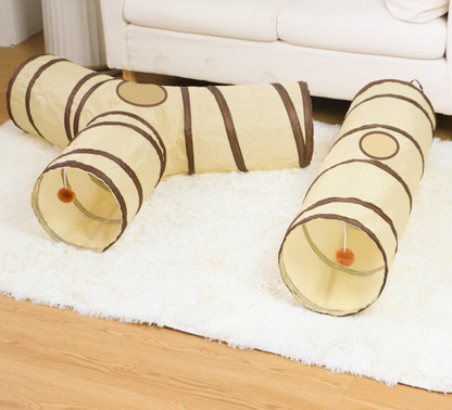 Interactive Cat Tunnel Toy – Foldable Play Tube for Cats, Keeps Cats Active & Entertained