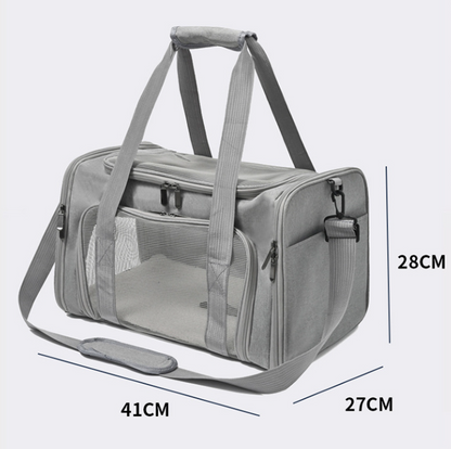Premium Pet Travel & Car Carrier Bag – Breathable, Foldable Dog & Cat Backpack with Full Access Design