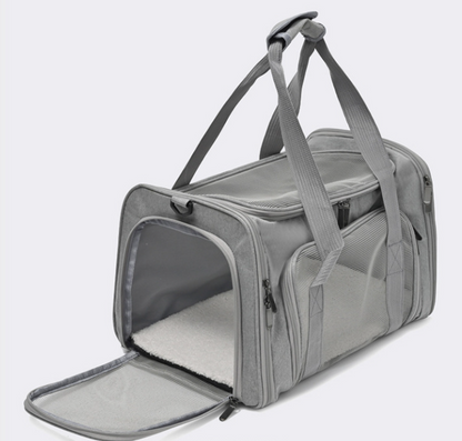 Premium Pet Travel & Car Carrier Bag – Breathable, Foldable Dog & Cat Backpack with Full Access Design
