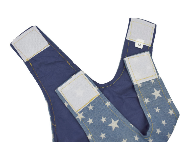 Premium Denim Dog & Cat Vest Harness – Adjustable Pet Chest Back Strap for Small Dogs & Puppies