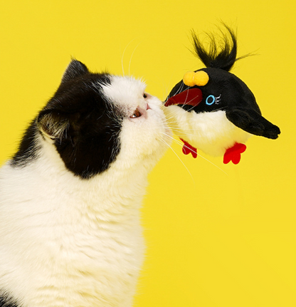 Zeze Chirping Bird Cat Toy – Interactive Catnip Plush Toy for Cats, Self-Play & Teeth Stimulation