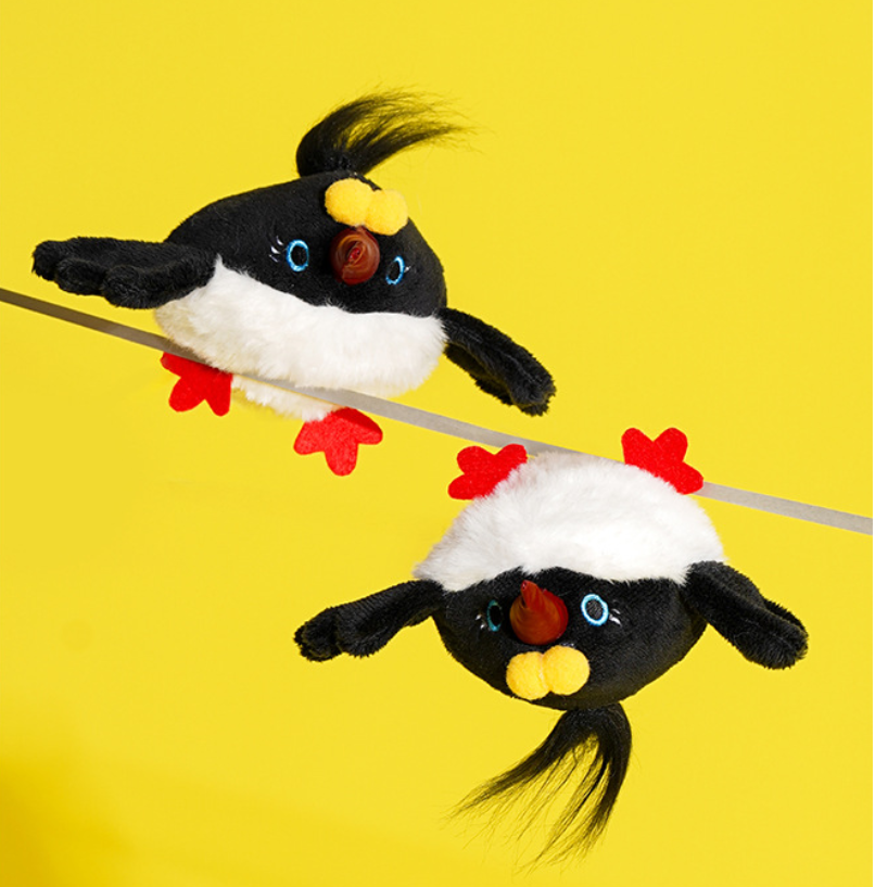 Zeze Chirping Bird Cat Toy – Interactive Catnip Plush Toy for Cats, Self-Play & Teeth Stimulation