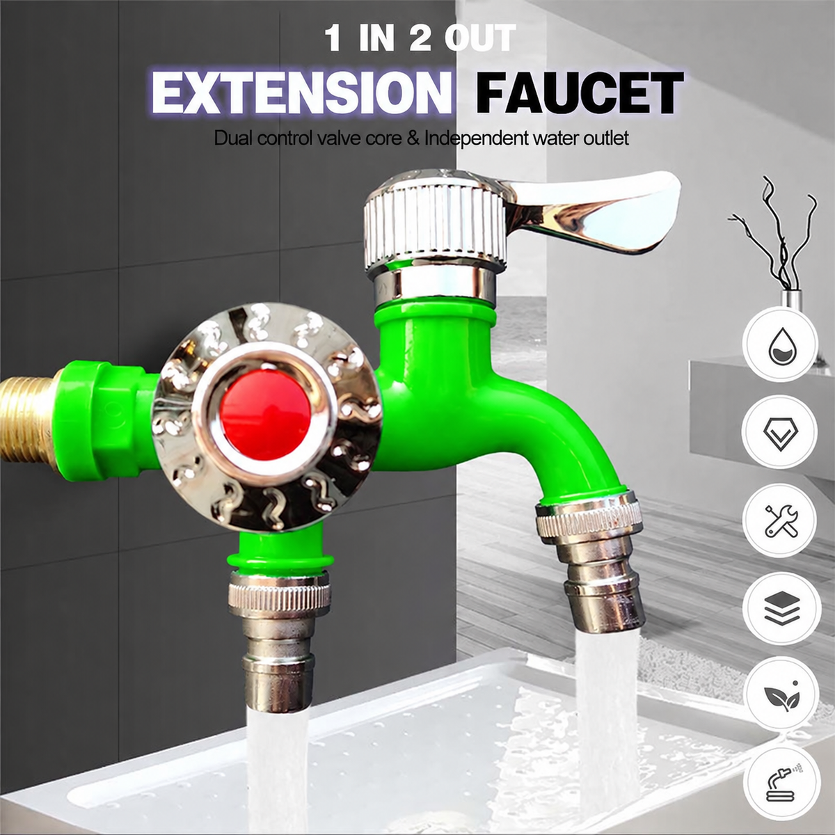 ✨LAST DAY 70% OFF-💦Outdoor Antifreeze Dual Control Faucet
