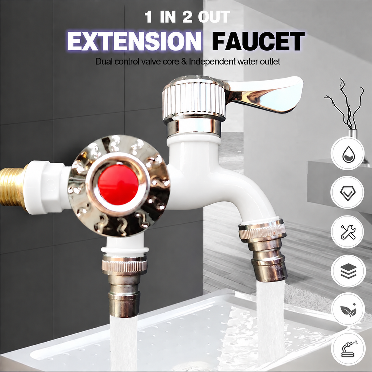 ✨LAST DAY 70% OFF-💦Outdoor Antifreeze Dual Control Faucet