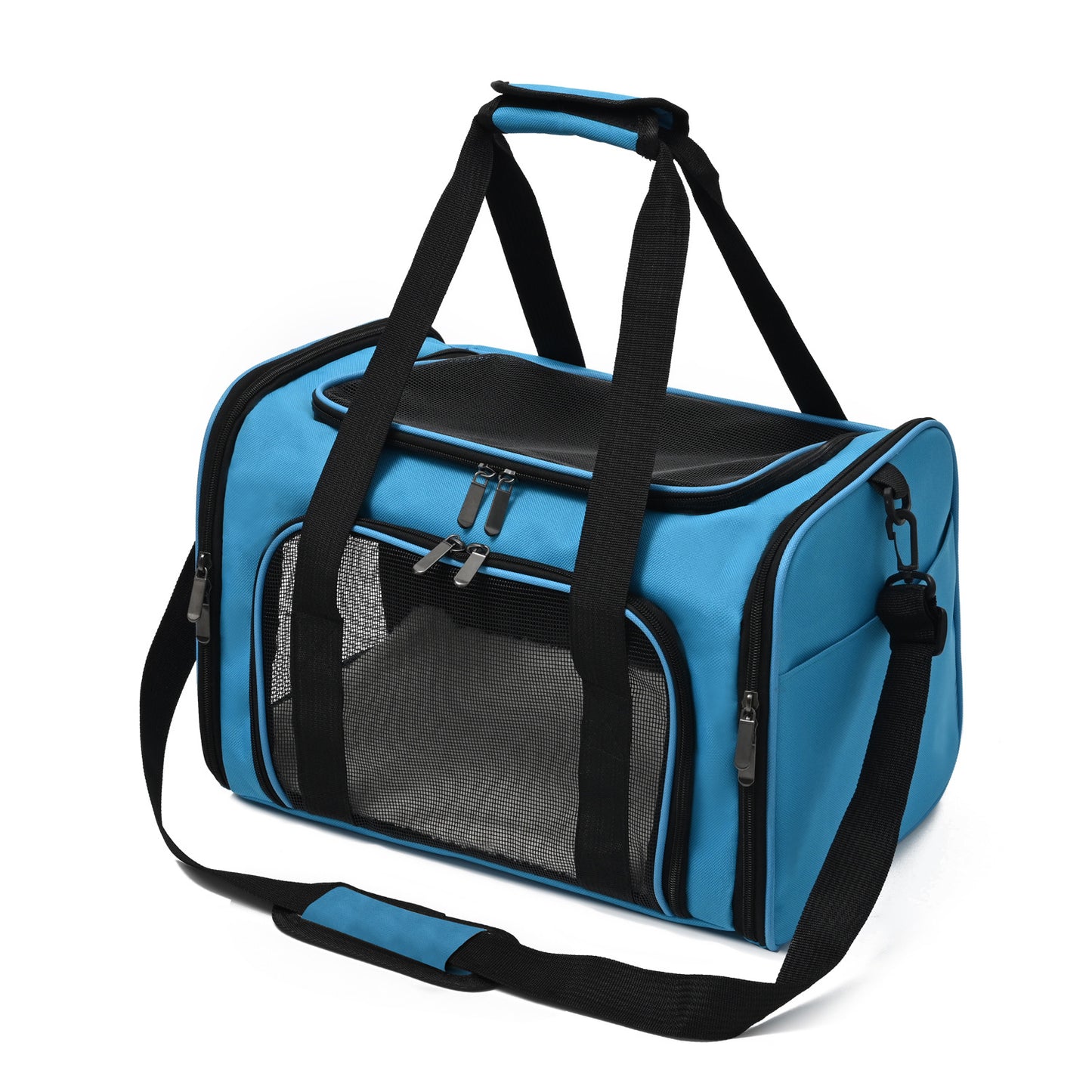 Premium Pet Travel & Car Carrier Bag – Breathable, Foldable Dog & Cat Backpack with Full Access Design