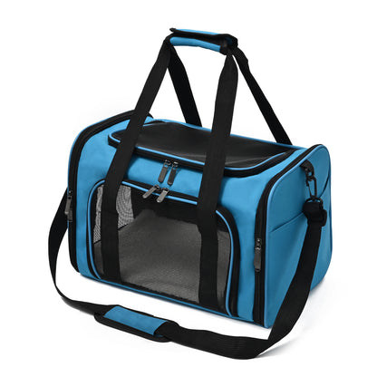 Premium Pet Travel & Car Carrier Bag – Breathable, Foldable Dog & Cat Backpack with Full Access Design