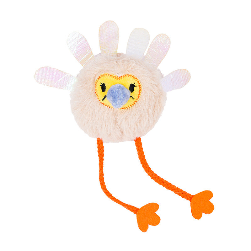 Zeze Chirping Bird Cat Toy – Interactive Catnip Plush Toy for Cats, Self-Play & Teeth Stimulation
