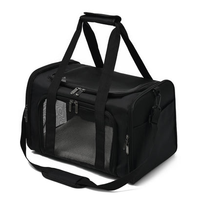 Premium Pet Travel & Car Carrier Bag – Breathable, Foldable Dog & Cat Backpack with Full Access Design