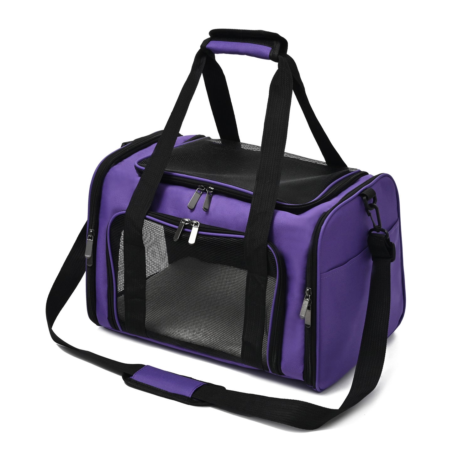 Premium Pet Travel & Car Carrier Bag – Breathable, Foldable Dog & Cat Backpack with Full Access Design