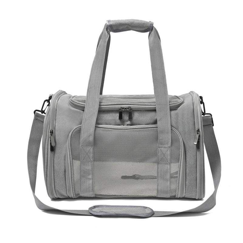 Premium Pet Travel & Car Carrier Bag – Breathable, Foldable Dog & Cat Backpack with Full Access Design
