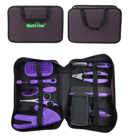 Premium 9-in-1 Pet Grooming Kit for Dogs & Cats – Complete Home Care Set with Brush, Comb & Cleaning Tools