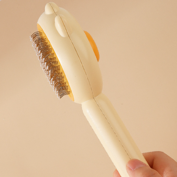 Premium Self-Cleaning Pet Hair Removal Comb – One-Button Grooming Tool for Cats & Dogs