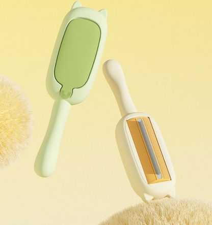 Cute Cartoon Pet Hair Brush – Efficient Fur Removal for Cats & Dogs, Static-Absorbing Grooming Tool, Easy Daily Cleaning