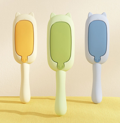 Cute Cartoon Pet Hair Brush – Efficient Fur Removal for Cats & Dogs, Static-Absorbing Grooming Tool, Easy Daily Cleaning