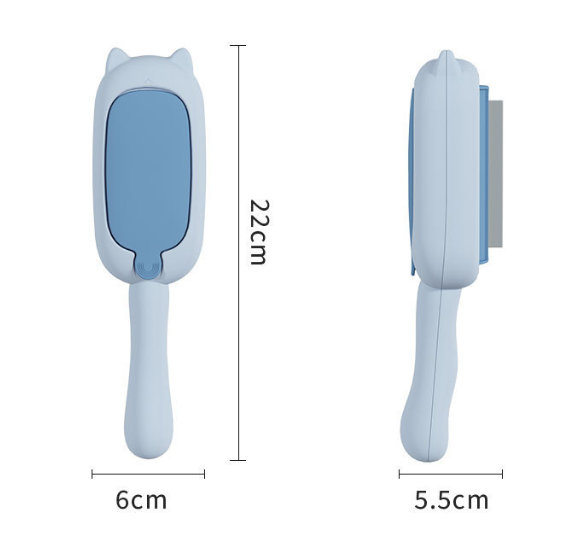 Cute Cartoon Pet Hair Brush – Efficient Fur Removal for Cats & Dogs, Static-Absorbing Grooming Tool, Easy Daily Cleaning