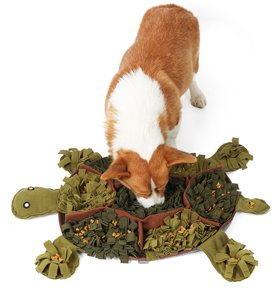 Plush Snuffle Mat – Interactive Turtle-Shaped Puzzle Toy for Dogs, Slow-Feed & Mental Stimulation