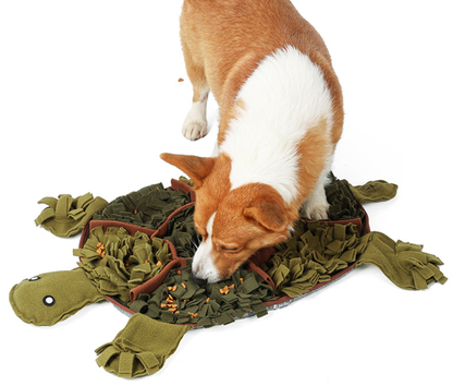 Plush Snuffle Mat – Interactive Turtle-Shaped Puzzle Toy for Dogs, Slow-Feed & Mental Stimulation