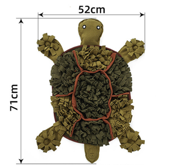Plush Snuffle Mat – Interactive Turtle-Shaped Puzzle Toy for Dogs, Slow-Feed & Mental Stimulation