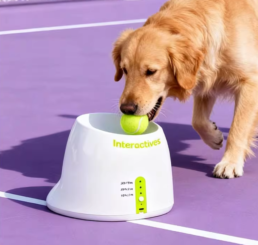 Automatic Dog Ball Launcher – Adjustable Distance & Timer, Interactive Pet Toy for Indoor & Outdoor Play
