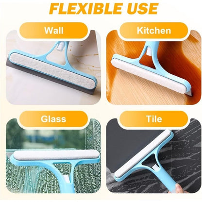 BrightSwipe 3 in 1 Window Squeegee Cleaner with Spray Bottle
