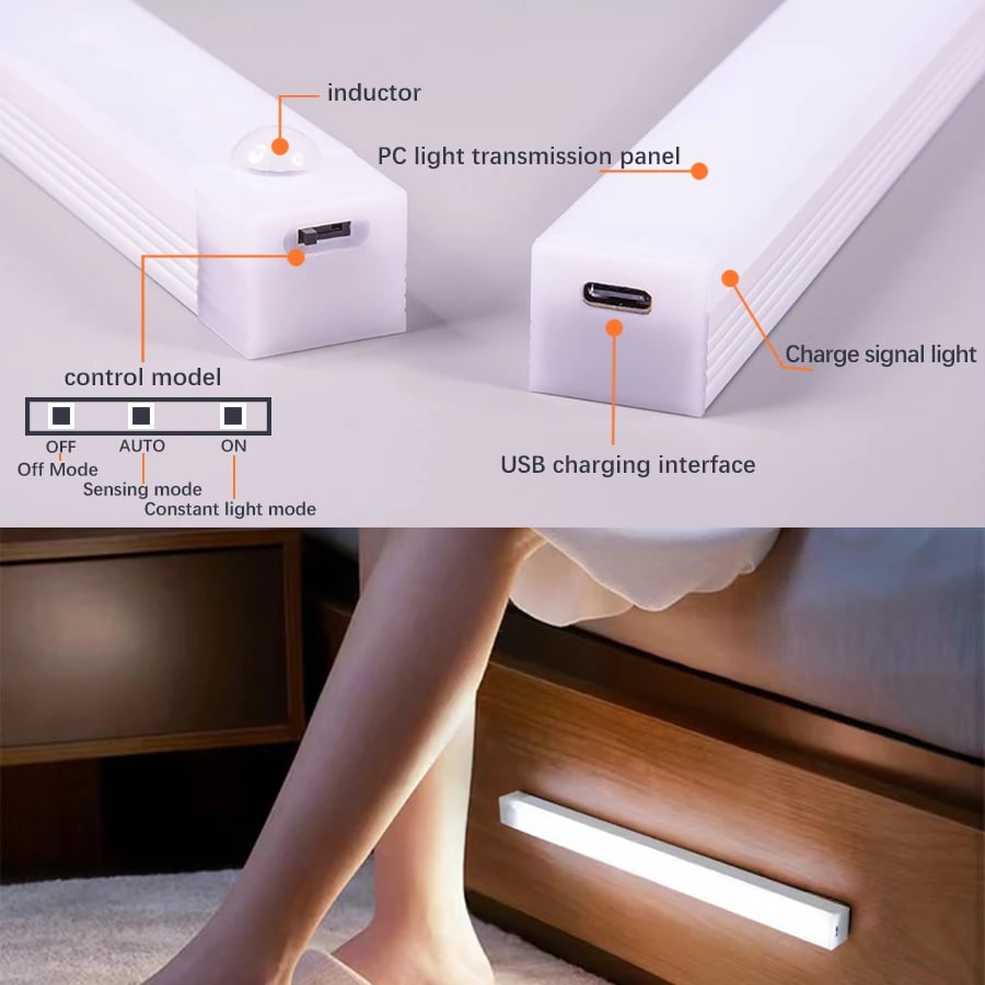 🔥LAST DAY SALE 40% OFF - 💡 Punch-free Smart Sensor Magnetic Rechargeable LED Lights